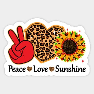 Peace Love Sunshine Sticker